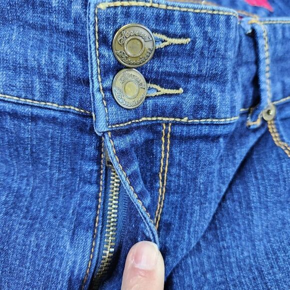 💇♀️Seven7 Blue Dark Wash Bootcut Jeans Size 18 - Picture 7 of 13